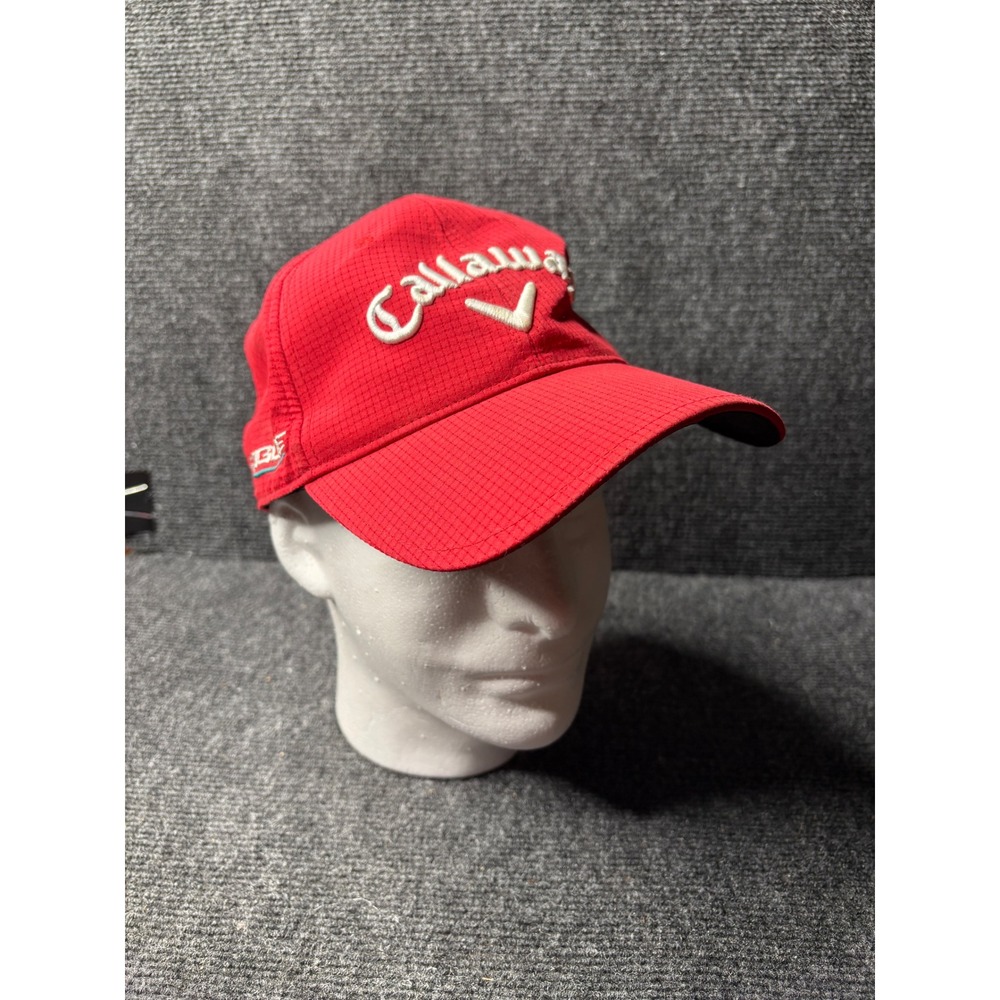 Callaway Rogue Chrome Soft Golf Hat Red Adjustable Kids Youth‎ Baseball Cap